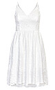 Sequin Flower Dress - ivory