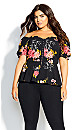 Beloved Blooms Top - black