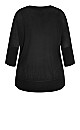 Classic V Sweater - black