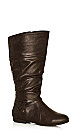 Plus Size Chelsea Tall Boot - brown