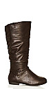 Plus Size Chelsea Tall Boot - brown