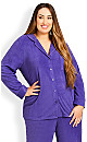 Plus Size Button Up Top - lilac