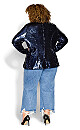 Sequin Seduction Jacket - navy