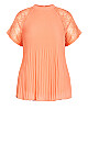 Lace Cherish Top - peach