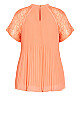 Lace Cherish Top - peach