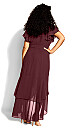 Flirty Tier Maxi Dress - garnet