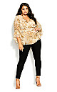 Paisley Flutter Top - neutral