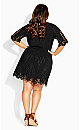 Lust Crochet Dress - black