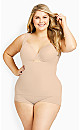 Plus Size Seamless Torsette - beige