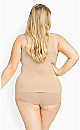 Plus Size Seamless Torsette - beige