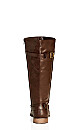 WIDE FIT Rialta Knee Boot - chocolate