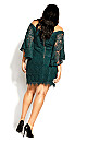 Bella Lace Dress - emerald