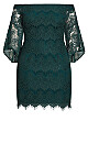 Bella Lace Dress - emerald