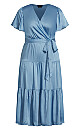 Tiered Sweetness Maxi Dress - blue