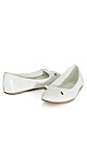 WIDE FIT Weave Ballet Flat - white