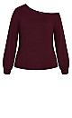 top shoulder lust - bordeaux 