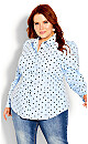 Blue Spot Shirt - blue