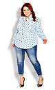 Blue Spot Shirt - blue