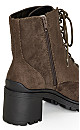 WIDE FIT Babs Ankle Boot - khaki