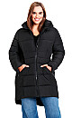 Contrast Zip Coat - black