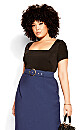 Perfect Suit Skirt - navy