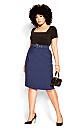 Perfect Suit Skirt - navy