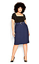 Perfect Suit Skirt - navy