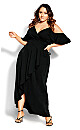 Elegant Maxi Dress - black