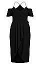 Elegant Maxi Dress - black