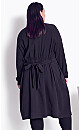 Plus Size Sara Duster Jacket - black