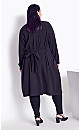 Plus Size Sara Duster Jacket - black