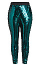 Sequin Party Pant - emerald
