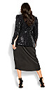 Scatter Sequin Jacket - black
