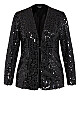 Scatter Sequin Jacket - black
