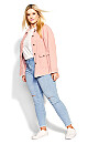 Plus Size Shaylee Corduroy Jacket - blush