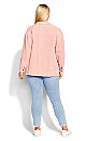 Plus Size Shaylee Corduroy Jacket - blush