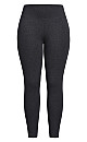 Plus Size Pima High Rise Legging Charcoal - tall