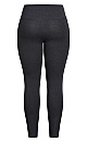 Plus Size Pima High Rise Legging Charcoal - tall