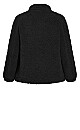 Plus Size Cuddle Up Jacket - black