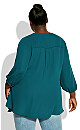 Meila Zip Plain Top - emerald