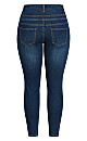 Plus Size Skinny Corset Jean - dark wash