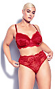 Irina Underwire Demi Bra - ruby