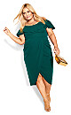 Flirtation Dress - emerald