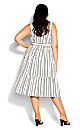 In Stripe Dress - ivory
