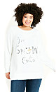 Snow Cute Sweater - ivory