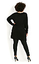 Sparkle Neck Sweater - black