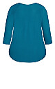 Plus Size Majestic Jewel Top - teal