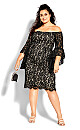 Lace Amour Dress - black