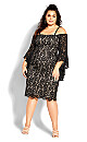 Lace Amour Dress - black