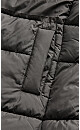 Hooded Padded Coat - black